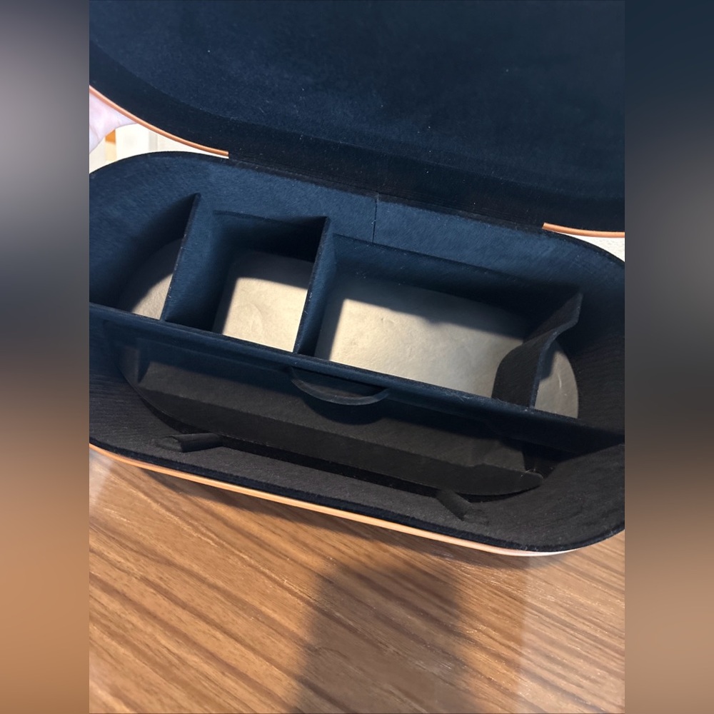 Dyson Airwrap Presentation Storage Case Brown Copper Tan Leather CASE ONLY Read - Picture 2 of 7